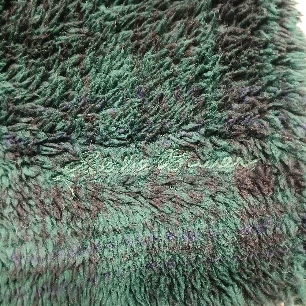 Eddie Bauer Mens XL Green Plaid Sherpa Fleece Snap‎ Pullover ELQ0089T - Picture 3 of 9